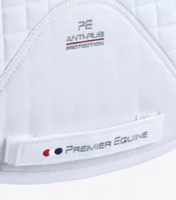 Premier Equine Close Contact Merino Wool European Saddle Pad - GP/Jump Square -Exquisite Equestrian Equipment Store close contact merino wool european half lined gp jump square white natural 5 1 jpg