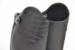 Rhinegold De-Luxe Leather Riding Boots With Mock Croc Trim 32 Rhinegold De-Luxe Leather Riding Boots With Mock Croc Trim -Exquisite Equestrian Equipment Store close up web 23 jpg