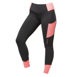 Dublin Power Performance Mid Rise Colour Block Tights -Exquisite Equestrian Equipment Store coral1 1 1 jpg