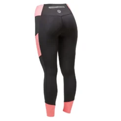 Dublin Power Performance Mid Rise Colour Block Tights -Exquisite Equestrian Equipment Store coral2 3 jpg