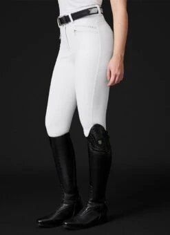 Mountain Horse Diana High Waist Breeches 29 Mountain Horse Diana High Waist Breeches -Exquisite Equestrian Equipment Store diana white side 7