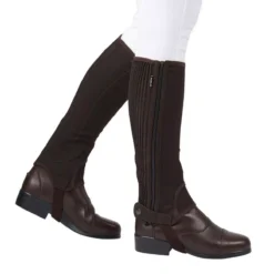 Dublin Easy-Care Half Chaps Adults -Exquisite Equestrian Equipment Store dublin easy care half chaps brown 3 jpg