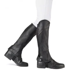 Dublin Stretch Fit Half Chaps Adults -Exquisite Equestrian Equipment Store dublin stretch fit half chaps adults black 5 jpg