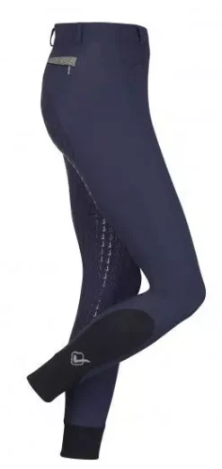LeMieux Dynamique Full Seat Breech -Exquisite Equestrian Equipment Store dynamique full seat breech navy side 3 jpg