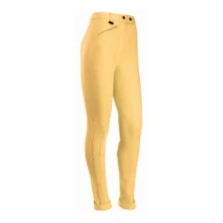 Equetech Junior Prima Jodhpurs -Exquisite Equestrian Equipment Store equetech junior prima jods canary 2