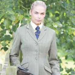 Equetech Ladies Foxbury Tweed Riding Jacket -Exquisite Equestrian Equipment Store equetech ladies foxbury tweed riding jacket 4 jpg