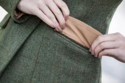 Equetech Claydon Tweed Riding Jacket Ladies -Exquisite Equestrian Equipment Store equetech claydon tweed pocket detail 8 jpg