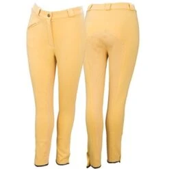 Equetech Grip Seat Breeches -Exquisite Equestrian Equipment Store equetech grip seat breeches canary 5