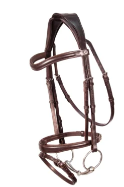 Henry James Flash Bridle -Exquisite Equestrian Equipment Store flashbridlebrownangle 3168x 1 jpg