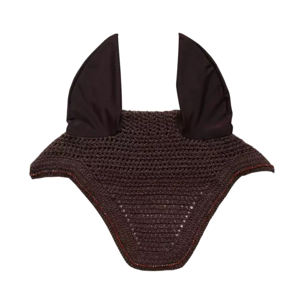 Kentucky Horsewear Kentucky Wellington Sparkling Fly Veil - Soundless - Brown 3 Kentucky Horsewear Kentucky Wellington Sparkling Fly Veil - Soundless - Brown