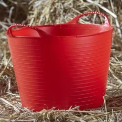 Red Gorilla Tubtrug Flexible Bucket Extra Large 75LT -Exquisite Equestrian Equipment Store gorilla tub extra large 75l red jpg
