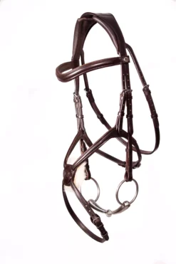 Henry James Sheepskin Grackle Bridle -Exquisite Equestrian Equipment Store gracklebridlebrownsheepskinangle 3168x 2 jpg