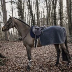 Kentucky Horsewear Kentucky Quarter Rug Heavy Fleece 38 Kentucky Horsewear Kentucky Quarter Rug Heavy Fleece -Exquisite Equestrian Equipment Store heavy grey on horse 1 1