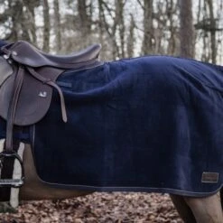 Kentucky Horsewear Kentucky Quarter Rug Heavy Fleece 34 Kentucky Horsewear Kentucky Quarter Rug Heavy Fleece -Exquisite Equestrian Equipment Store heavy navy on horse