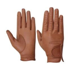 Hy5 Children's Leather Riding Gloves -Exquisite Equestrian Equipment Store hy5 children s leather riding glove lite brown 6 4