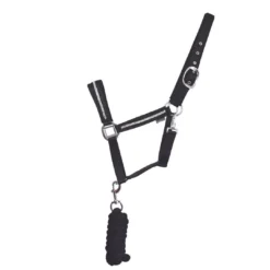 Hy Equestrian Sparkling Head Collar And Lead Rope Set