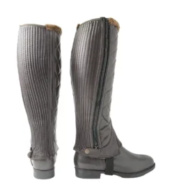 HyLAND Winter Quilted Half Chaps -Exquisite Equestrian Equipment Store hyland winter quilted half chaps brown 1 3 jpg