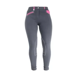 HyPERFORMANCE Diesel Ladies Jodhpurs 30 HyPERFORMANCE Diesel Ladies Jodhpurs -Exquisite Equestrian Equipment Store hyperformance diesel ladies jodhpurs charcoal pink b jpg