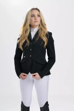 LeMieux Dynamique Show Jacket -Exquisite Equestrian Equipment Store it02498 studio showjacket black 1 2 jpg