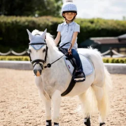 LeMieux MINI Suede Jump Square -Exquisite Equestrian Equipment Store it02691 lifestyle minisuedejumpsaddlesquare mist 11 1 jpg