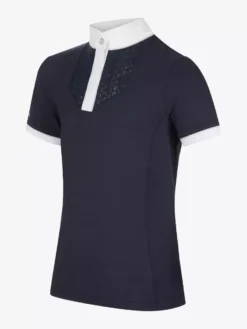 LeMieux Young Rider Belle Show Shirt 36 LeMieux Young Rider Belle Show Shirt -Exquisite Equestrian Equipment Store it03015 product yrbelleshowshirt navy 2 1 jpg