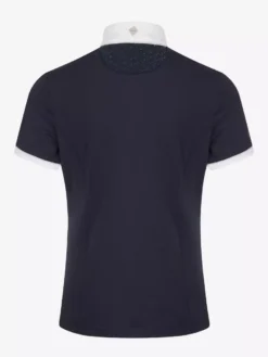 LeMieux Young Rider Belle Show Shirt 37 LeMieux Young Rider Belle Show Shirt -Exquisite Equestrian Equipment Store it03015 product yrbelleshowshirt navy 3 3 jpg