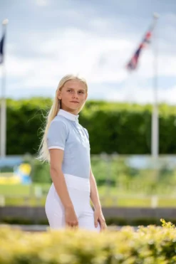 LeMieux Young Rider Belle Show Shirt 39 LeMieux Young Rider Belle Show Shirt -Exquisite Equestrian Equipment Store it03016 lifestyle yrbelleshowshirt mist 1 3 jpg