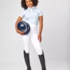 LeMieux Young Rider Belle Show Shirt -Exquisite Equestrian Equipment Store it03016 studio yrbelleshowshirt mist 2 3 jpg