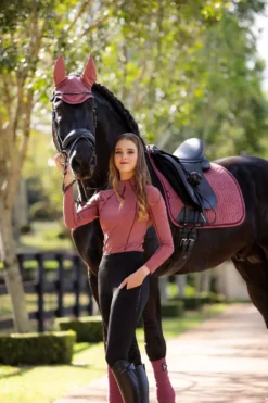 LeMieux Full Grip Brushed Pull On Tights 38 LeMieux Full Grip Brushed Pull On Tights -Exquisite Equestrian Equipment Store it03236 lifestyle fullgripbrushedpullon black 3 4 jpg