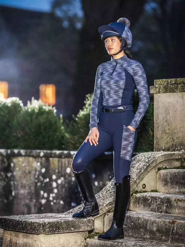 LeMieux Eleanor Ladies Reflective Pull On Breeches Navy 13 LeMieux Eleanor Ladies Reflective Pull On Breeches Navy - Image 11