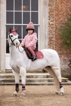 LeMieux MINI Suede Jump Square -Exquisite Equestrian Equipment Store it03278 lifestyle minisuedejumpsquare orchid 1 1 jpg