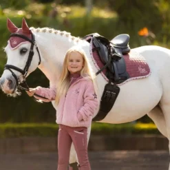 LeMieux MINI Suede Jump Square -Exquisite Equestrian Equipment Store it03278 lifestyle minisuedejumpsquare orchid 2 1 1 jpg