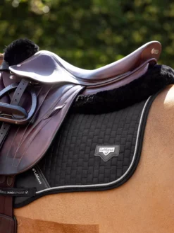 LeMieux Puissance Suede Close Contact Square -Exquisite Equestrian Equipment Store it03806 lifestyle puissancesuedeccpad black 11 copy 2 jpg