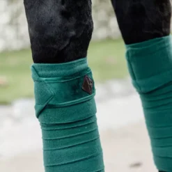 Kentucky Horsewear Kentucky Velvet Polar Fleece Bandages - 4 Pack 39 Kentucky Horsewear Kentucky Velvet Polar Fleece Bandages - 4 Pack -Exquisite Equestrian Equipment Store kentucky horsewear leg protection polar fleece bandages velvet dark green 1 png