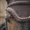 Kentucky Horsewear Kentucky Fly Veil Wellington Stone And Pearl Soundless 1 Kentucky Horsewear Kentucky Fly Veil Wellington Stone And Pearl Soundless -Exquisite Equestrian Equipment Store kentucky fly veil wellington stone and pearl soundless brown on horse 1 png