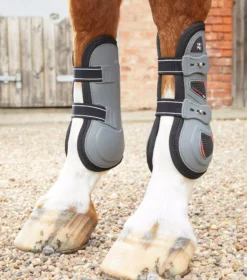 Premier Equine Kevlar Airtechnology Tendon Boots -Exquisite Equestrian Equipment Store kevlar airtechnology tendon boot grey 1 1 jpg