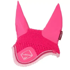 LeMieux Classic Fly Hood 31 LeMieux Classic Fly Hood -Exquisite Equestrian Equipment Store lm classicflyhood watermelon1 lr jpg