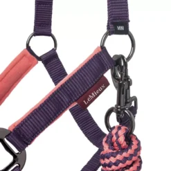 LeMieux Vogue MINI Fleece Headcollar & Leadrope 30 LeMieux Vogue MINI Fleece Headcollar & Leadrope -Exquisite Equestrian Equipment Store lm miniheadcollar papaya3 lr jpg