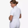 Premier Equine Luciana Ladies Short Sleeve Tie Shirt -Exquisite Equestrian Equipment Store lucian white shirt 3 4 jpg