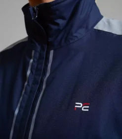 Premier Equine Lumen Reflective Unisex Riding Jacket - Navy -Exquisite Equestrian Equipment Store lumen waterproof riding jacket navy 9 4 1 jpg