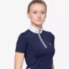 Premier Equine Maria Diamante Show Shirt 1 Premier Equine Maria Diamante Show Shirt -Exquisite Equestrian Equipment Store maria diamante show shirt navy 3 3 jpg