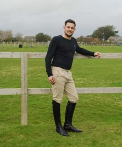 Rhinegold Mens Essential Breeches -Exquisite Equestrian Equipment Store mens essential beige 1 jpg