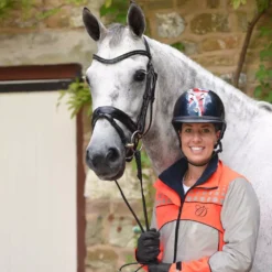 Equisafety Charlotte Dujardin Reflective Mercury Riding Jacket -Exquisite Equestrian Equipment Store mercury red orange 5 jpg