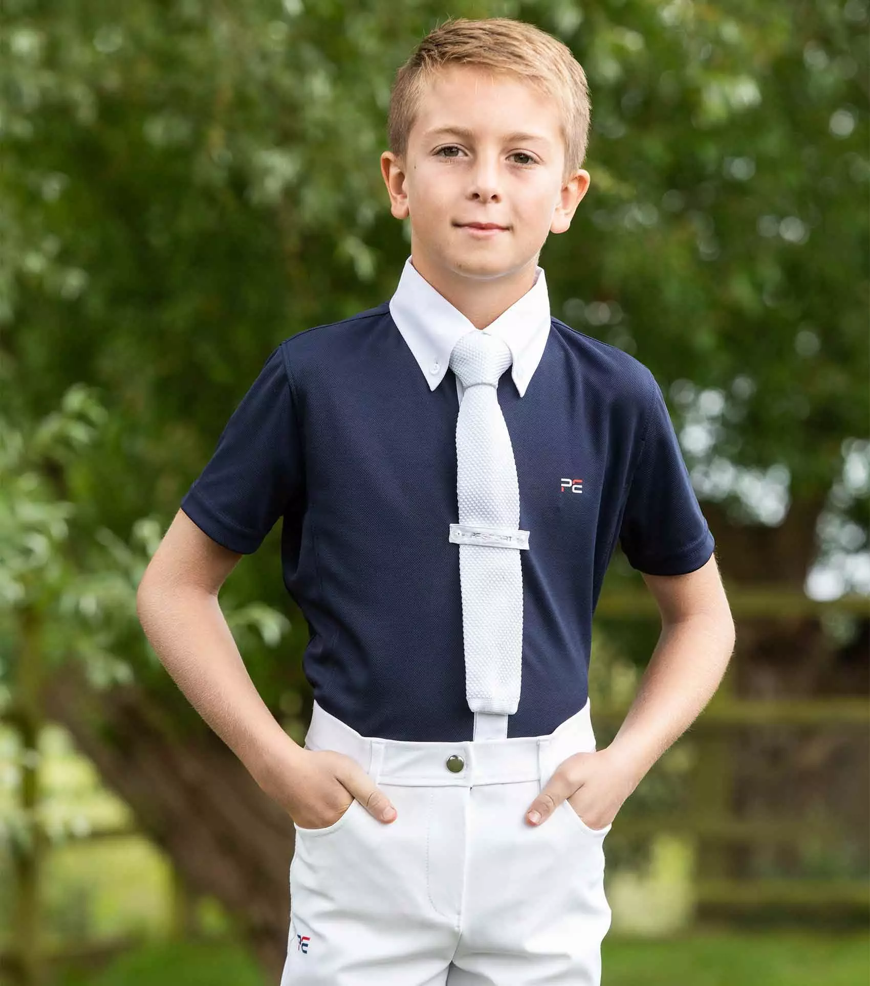 Premier Equine Mini Antonio Boy's Short Sleeve Show Shirt 7 Premier Equine Mini Antonio Boy's Short Sleeve Show Shirt - Image 5