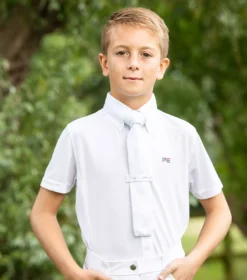 Premier Equine Mini Antonio Boy's Short Sleeve Show Shirt 27 Premier Equine Mini Antonio Boy's Short Sleeve Show Shirt -Exquisite Equestrian Equipment Store mini antonio boy s short sleeved show shirt white 1 1 2 jpg