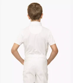 Premier Equine Mini Antonio Boy's Short Sleeve Show Shirt 38 Premier Equine Mini Antonio Boy's Short Sleeve Show Shirt -Exquisite Equestrian Equipment Store mini antonio boy s short sleeved show shirt white 3 4 jpg