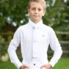Premier Equine Mini Giulio Boy's Long Sleeve Show Shirt -Exquisite Equestrian Equipment Store mini giulio boy s long sleeve tie shirt white 1 2 jpg