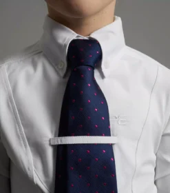 Premier Equine Tessa Girls Long Sleeve Show Shirt -Exquisite Equestrian Equipment Store mini tessa long sleeve tie show shirt white 5 3 jpg