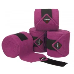 LeMieux Luxury Pony Size Polo Bandages - Set Of Four -Exquisite Equestrian Equipment Store plum ban 3 jpg