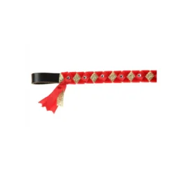 ShowQuest York Browband Red Red Gold 6 ShowQuest York Browband Red Red Gold -Exquisite Equestrian Equipment Store pr 19302 showquest york brow band 01 1 jpg
